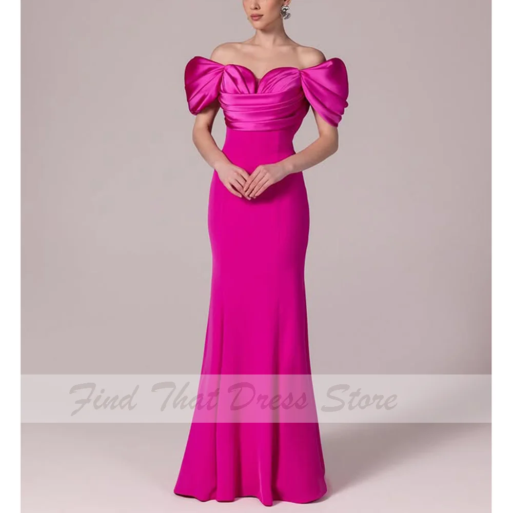 Suknia wieczorowa ślubna na zamówienie, nowoczesna, z odkrytymi ramionami, plisowana, maxi, zapinana na zamek z tyłu, dopasowana, seksowna suknia na studniówkę z trenem.