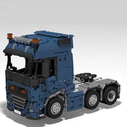 2202PCS MOC RC 1:17 scale Volvo FH16 6x4 Engineering Container Truck Trailer model creative ideas ChildToy Gift TechnologyBlocks