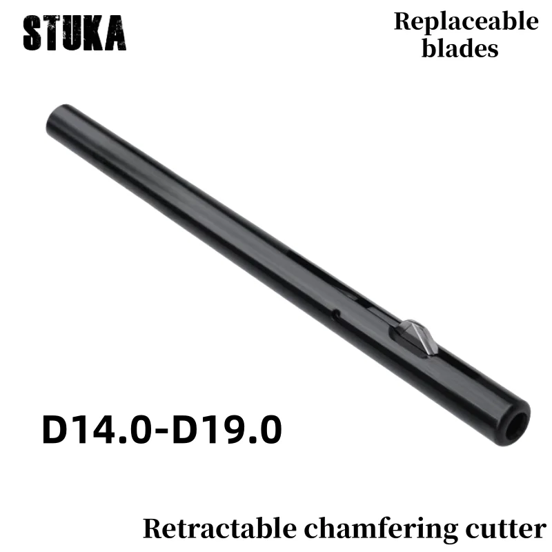 D14.0-19.0 Retractable Chamfering Cutter up and down once Replaceable blades flexible deburring artifact trimming tool