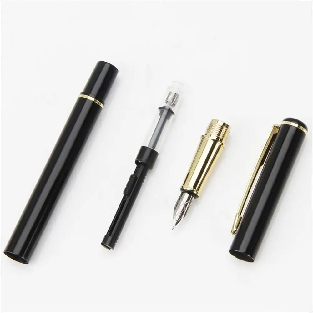 Professional Fountain Pen Full Metal Pen Students Smooth Writing Pens Elegant Exquisite Gift Teacher Office School Stationery