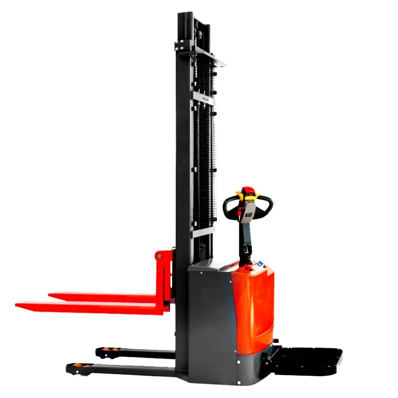 Wholesale Automatic Loading Pallet Semi-Electric Stacker Forklift 1 Ton