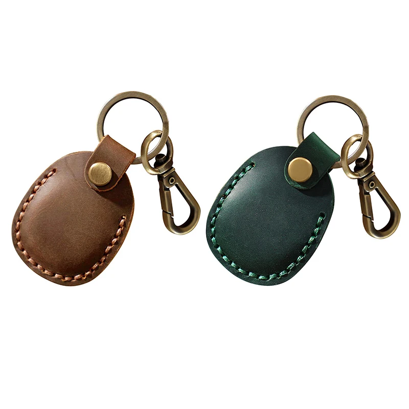 Suitable For AirTag Leather Keychain CaseAirtag Locator Holster PU Access Card Case