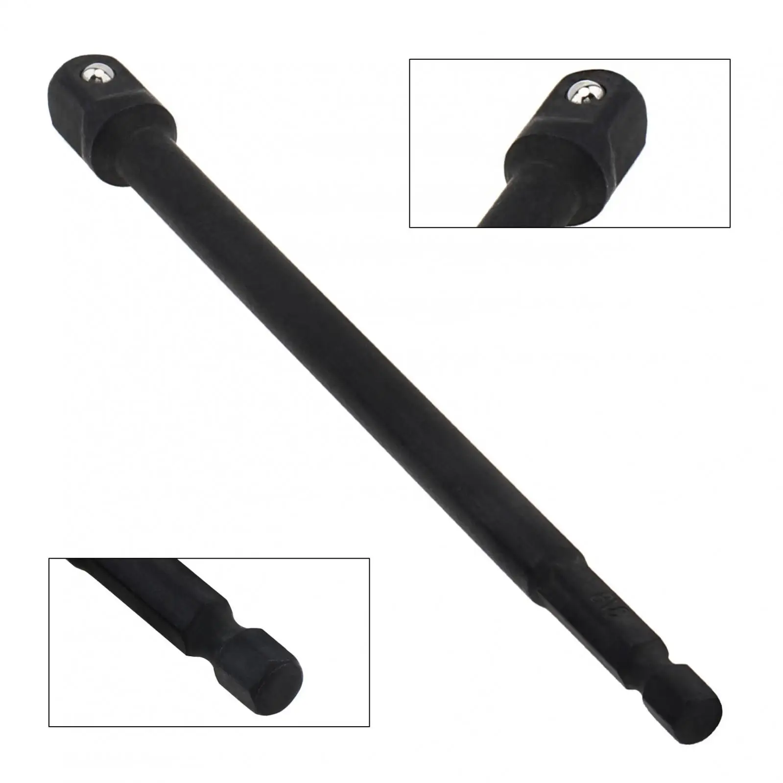 Imagem -06 - Conjunto de Adaptador de Soquete de Grau de Impacto de Alto Carbono Polegada 8-polegada Polegada Hex Haste Adaptador de Driver de Soquete de Broca de Energia 150 mm