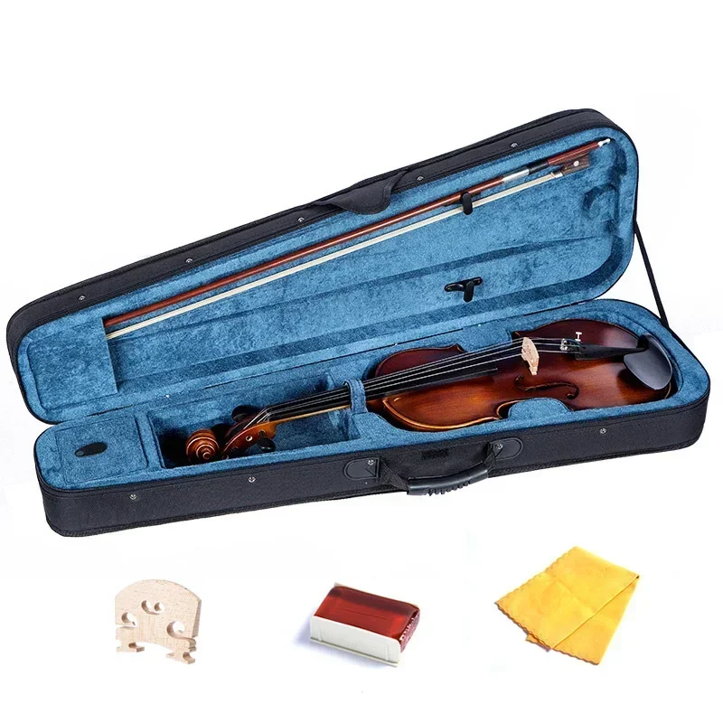 Mid-range violin VLC-5, spruce back, maple fingerboard, ebony, high-end hand-patterned violin