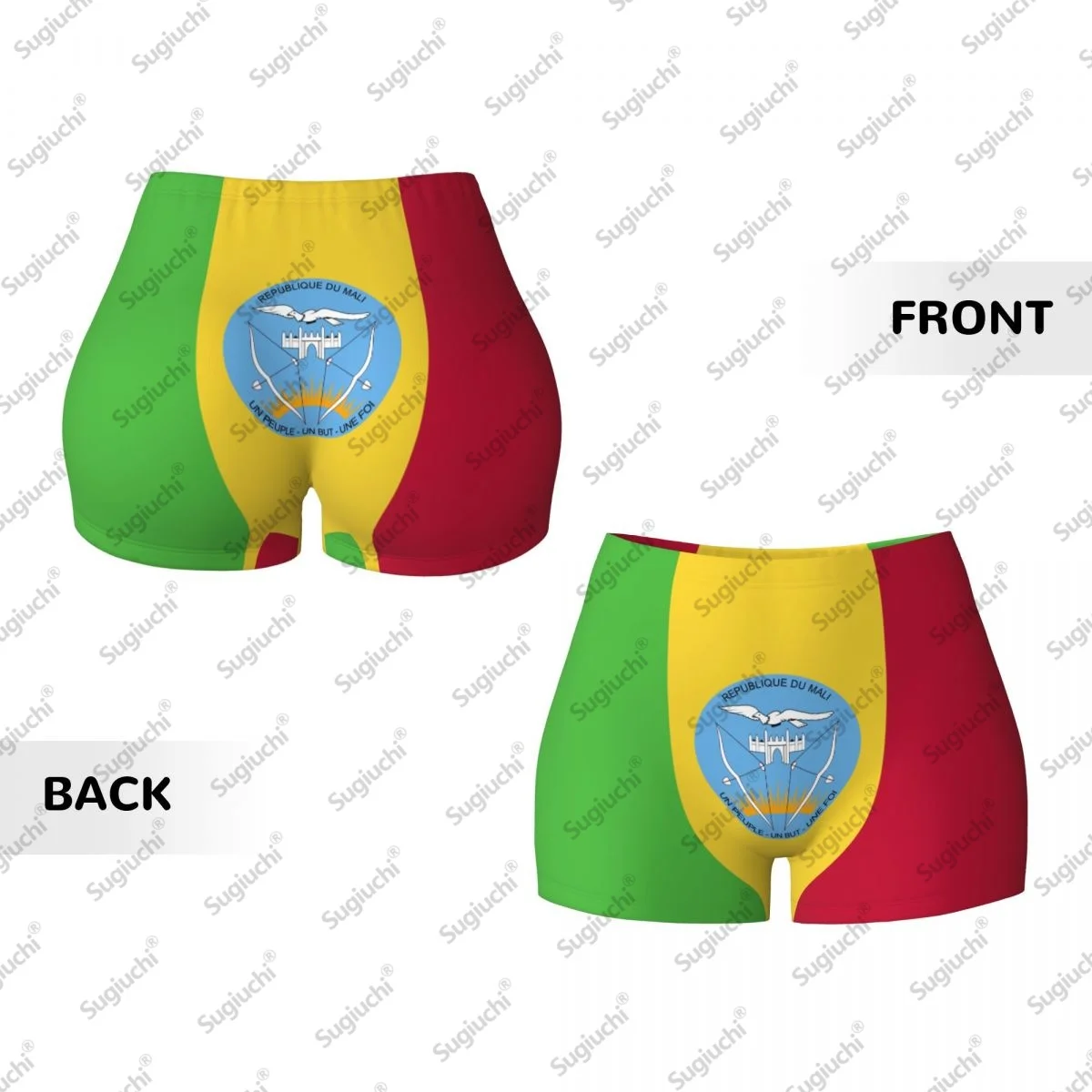 2026 말리 국기 요가 반바지 여성용 운동 스크런치 힙업 하이웨이스트 짐 러닝 반바지