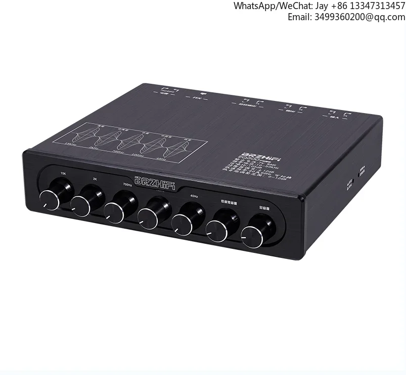 

EQ500 Preamplifier 5-Band EQ Tone Audio Processing Effector Small Mixer