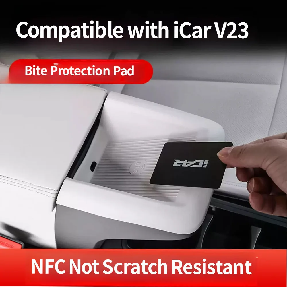 

For Chery iCAR V23 Wireless Charging NFC Silicone Pad Mat Silicone Storage Pad Storage Box Car Interior Decoration Accessories
