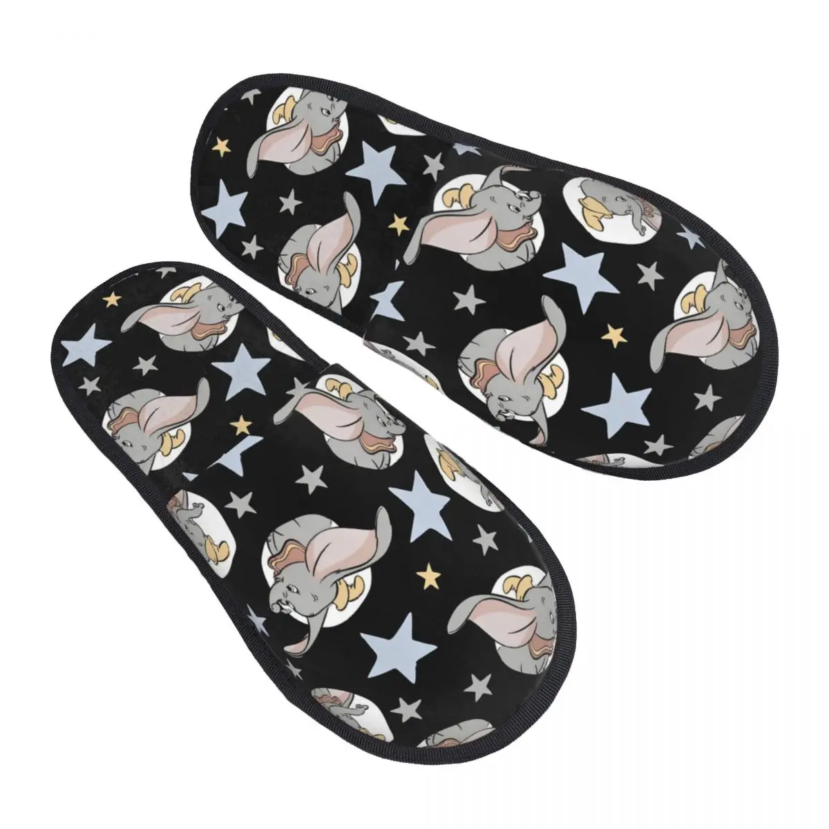 

Custom Dumbo Soft Memory Foam House Slippers Women Anime Cozy Warm Anti-skid Sole Slipper