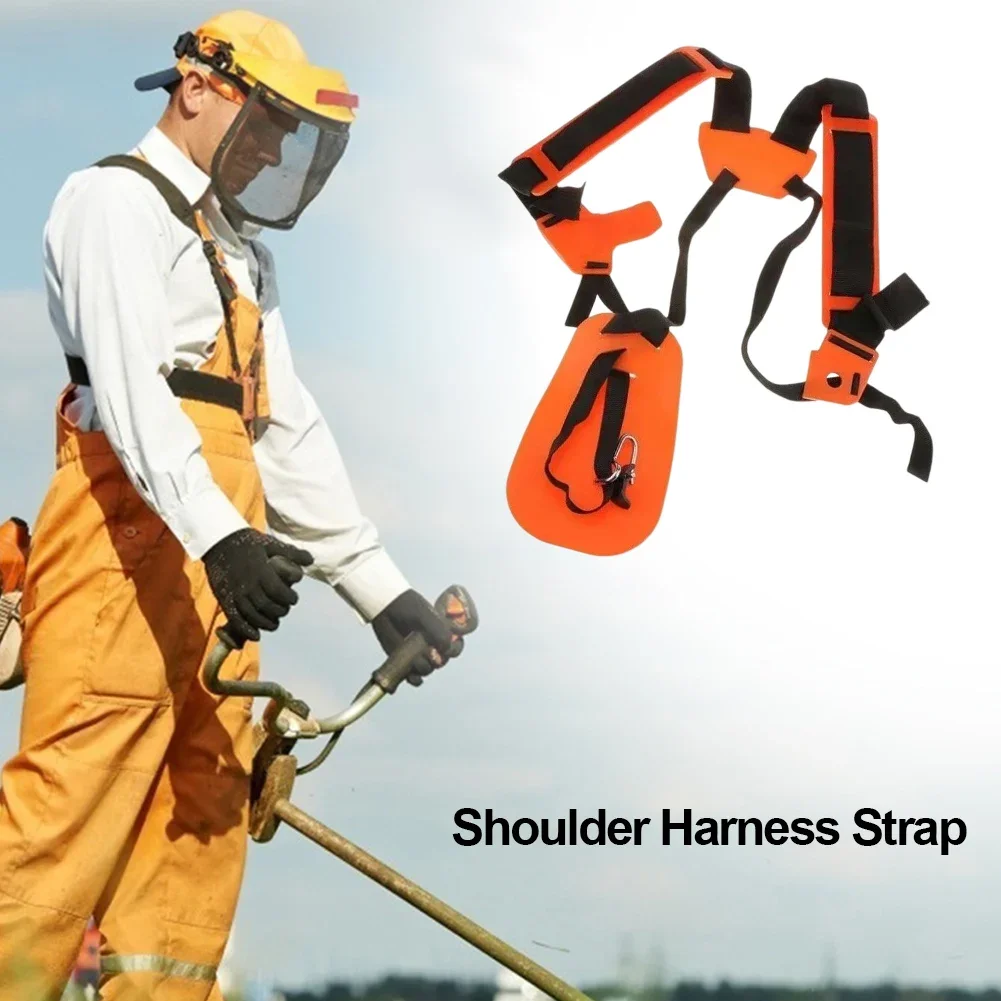 Lawn Mower Harness Strap Adjustable Grass Trimmer Strap Double Shoulder Strap Labor Saving Increase Mower Shoulder Strap