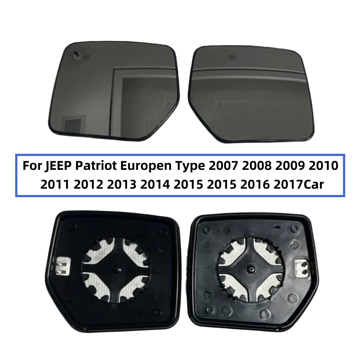 

For JEEP Patriot Europen Type 2007 2008 2009 2010 2011 2012 2013 2014 2015 2015 2016 2017Car Convex heated mirror lens