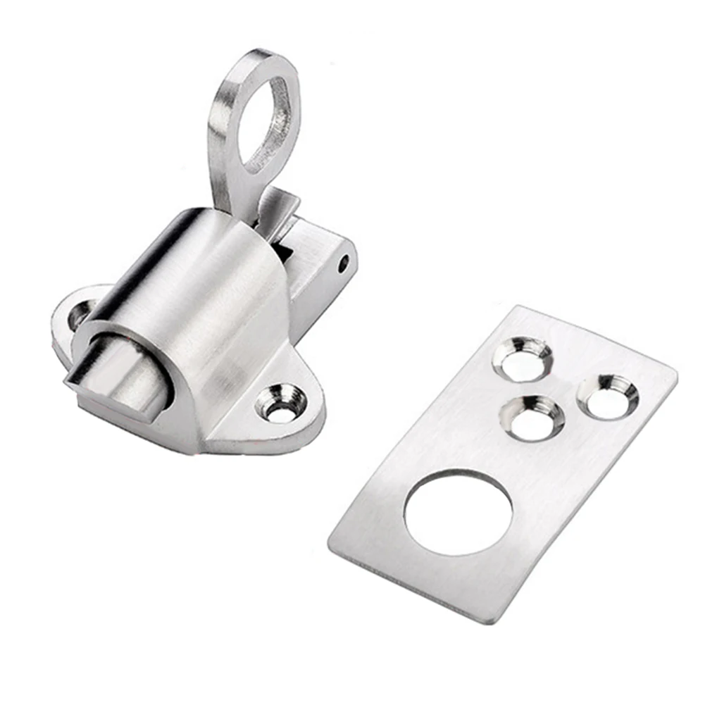 Chiusura automatica per porta con chiusura automatica in acciaio inossidabile, sicura e sicura, adatta per porte, armadi, corridoio, WC, cucina