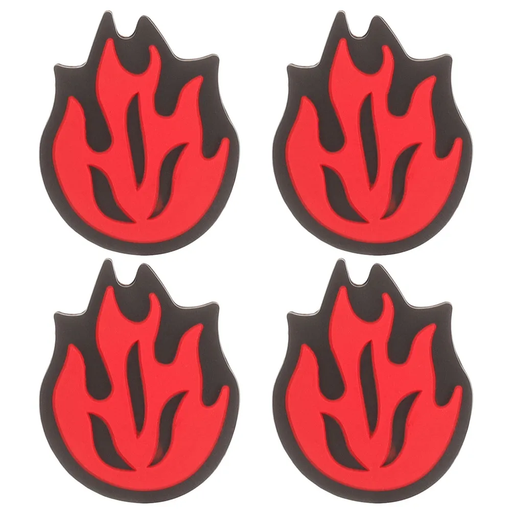 

Комплект из 4 виброгасителей для теннисных ракеток с огненным узором: улучшенный контроль, комфорт и снижение вибрации