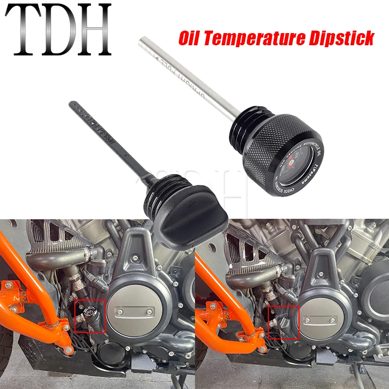 Oil Dipstick Temperature Gauge For Harley Pan America 1250 Sportster S RH1250S Nightster 975 RH975 21-2024 Aluminum Replacement