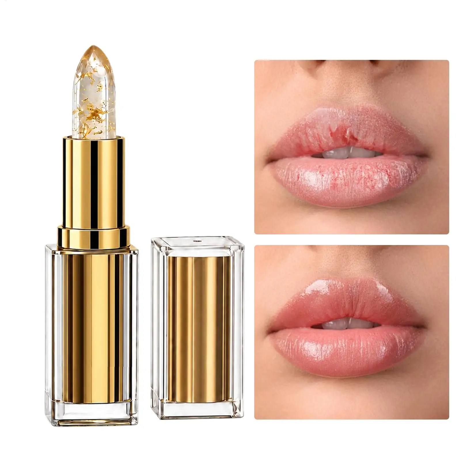PH Reactive Color Changing Lipstick Transparent To Natural Tint Moisturizing Long Lasting Glossy Lip Balm Lip Care