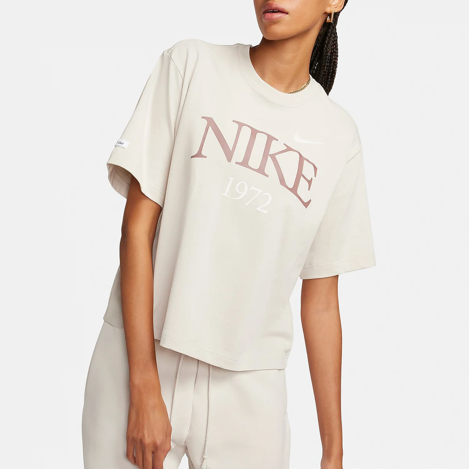 

Новая женская спортивная повседневная трикотажная дышащая футболка Nike Authentic с короткими рукавами FQ6601-104