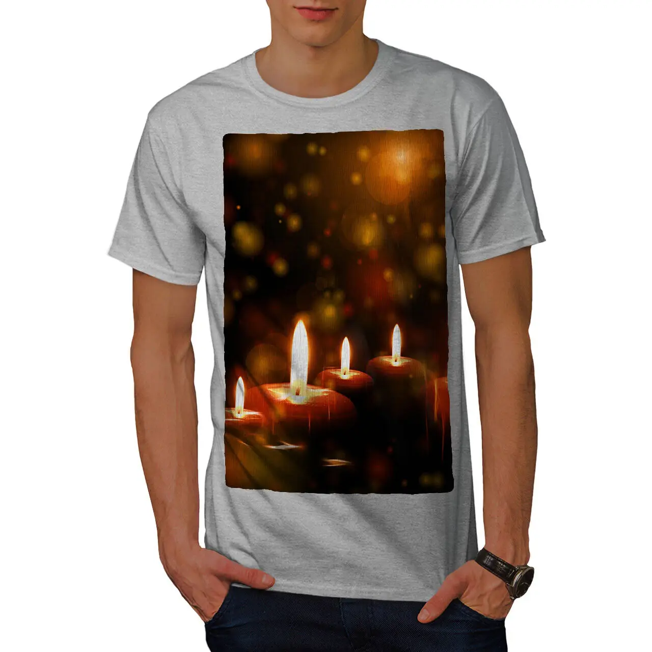 Candles Relax Pray Cozy Mens T-shirt