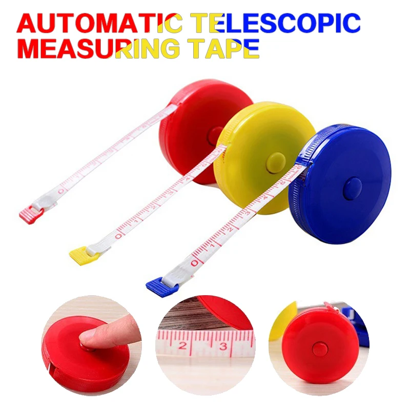 Tape Measure Measuring Tape Measuring Tape Advertising Gifts Automatic Telescopic Measuring Tape. 1.5M ABS Shell + Tape Fiber