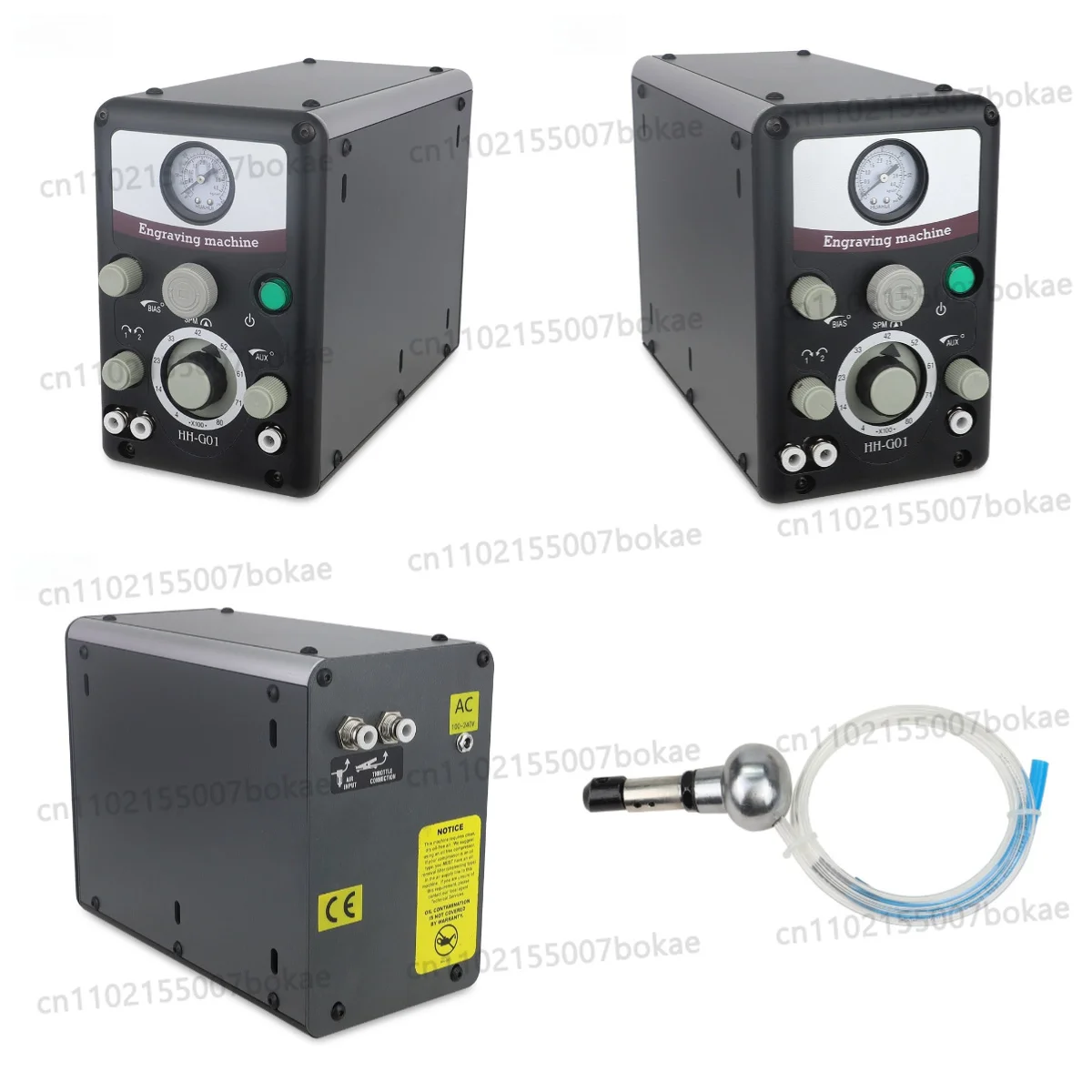 

Pneumatic double-head micro-engraving machine for engraving gold, silver and copper jewelry