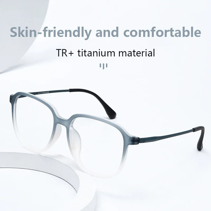 إطار نظارات TR90 سبيكة للرجال والنساء ، خفيفة الوزن خمر ، نظارات طبية مربعة ، إطارات بصرية لقصر النظر كلاسيكية للإناث ، نظارات #2
