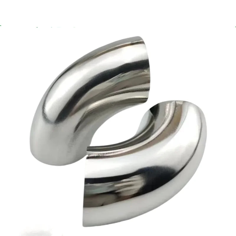 Finishing Polish 12.7/19/25/32/38/51/76/102mm OD Butt Weld Elbow 90 Degree 304/316L Stainless Sanitary Pipe Fitting High Quality
