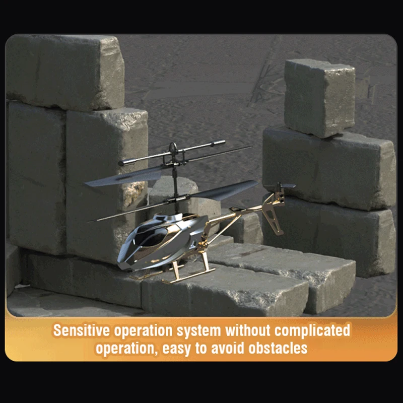 Light-Up 3.5CH RC Helicopter XK913 - Fall Resistant Remote Control Plane - Kids Flying Toy Boys Gifts