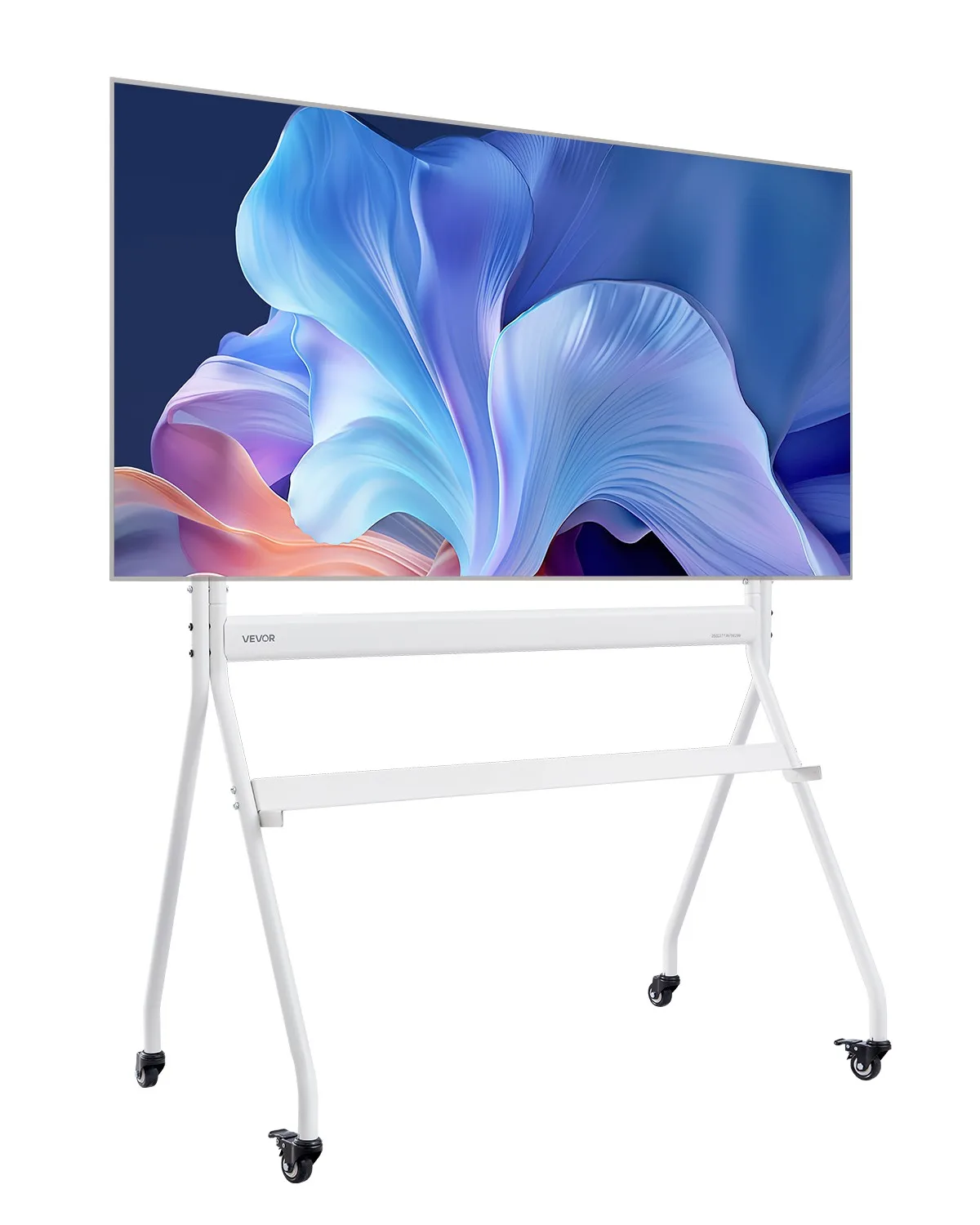 

Heavy Duty Rolling TV Stand Mobile Cart for 35 to 100 Inch TVs Up to 198 Lbs Adjustable Height Locking Casters Wide Base