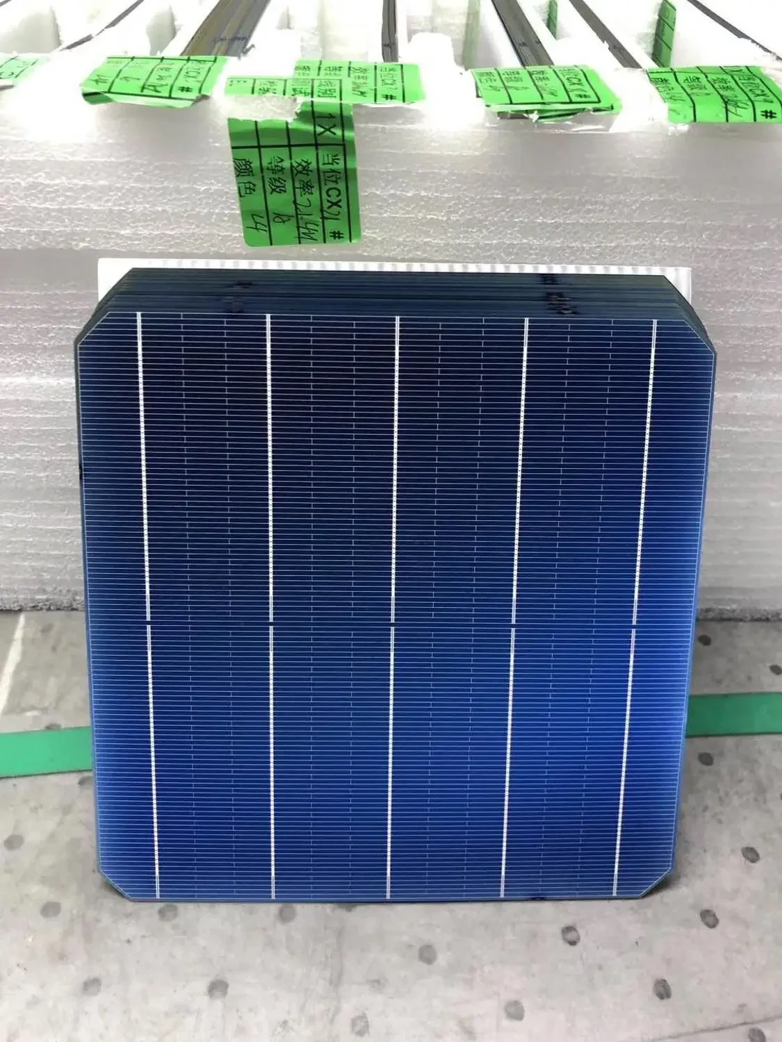 100Pcs 5.3W 156.75 * 156.75MM Photovoltaic Mono Solar Panel Cell  Grade A High Efficiency For DIY Monocrystalline Silicon Panel