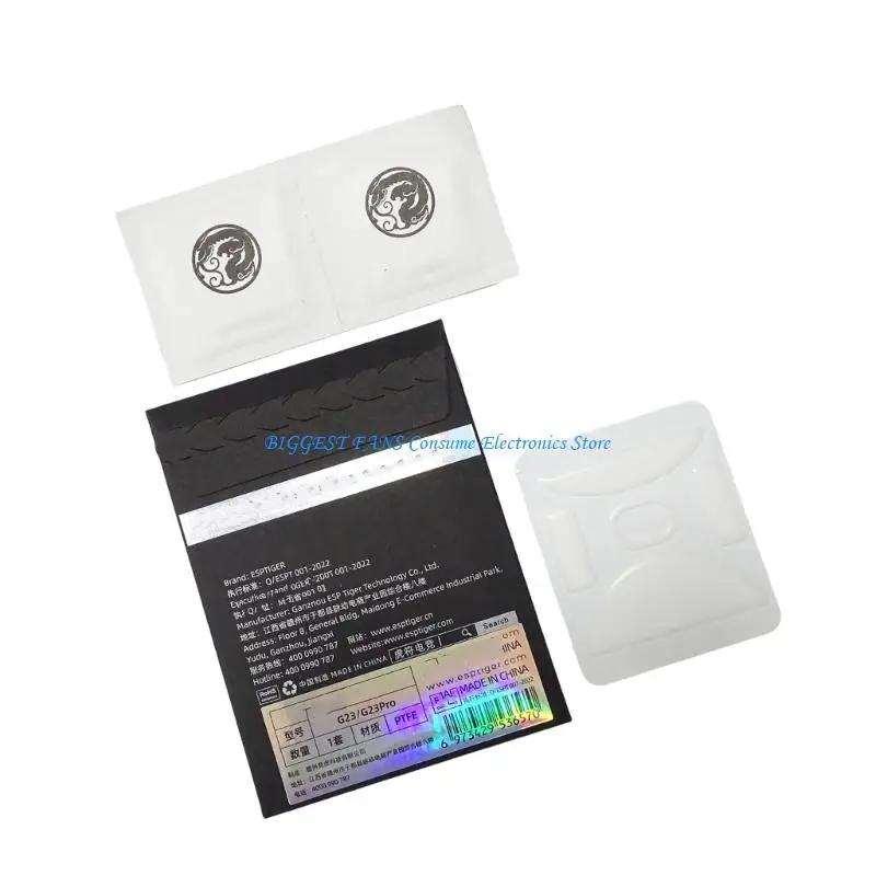 

Esportstiger Ice Mouse Skates Stickers Mouse Feet Pad Round Glides Curveds Edges for Incott G23 Mouse