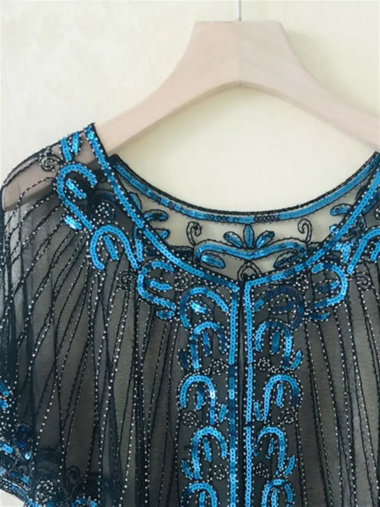 Kurtka z cekinami na ramiączkach, damska odzież wierzchnia, letnia nowość, mała kurtka typu kurtka-płaszcz, uniwersalna, pasująca do sukni wieczorowej.