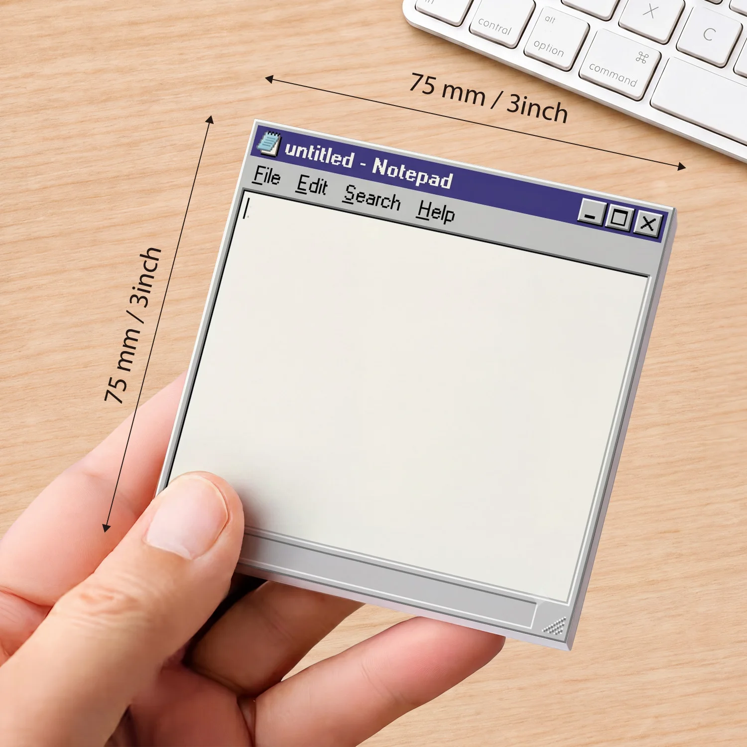 4PCS Computer Notepad Sticky Notes 200 Sheets Window Style Memo Pads Writing Notes Office School Desk Stationery
