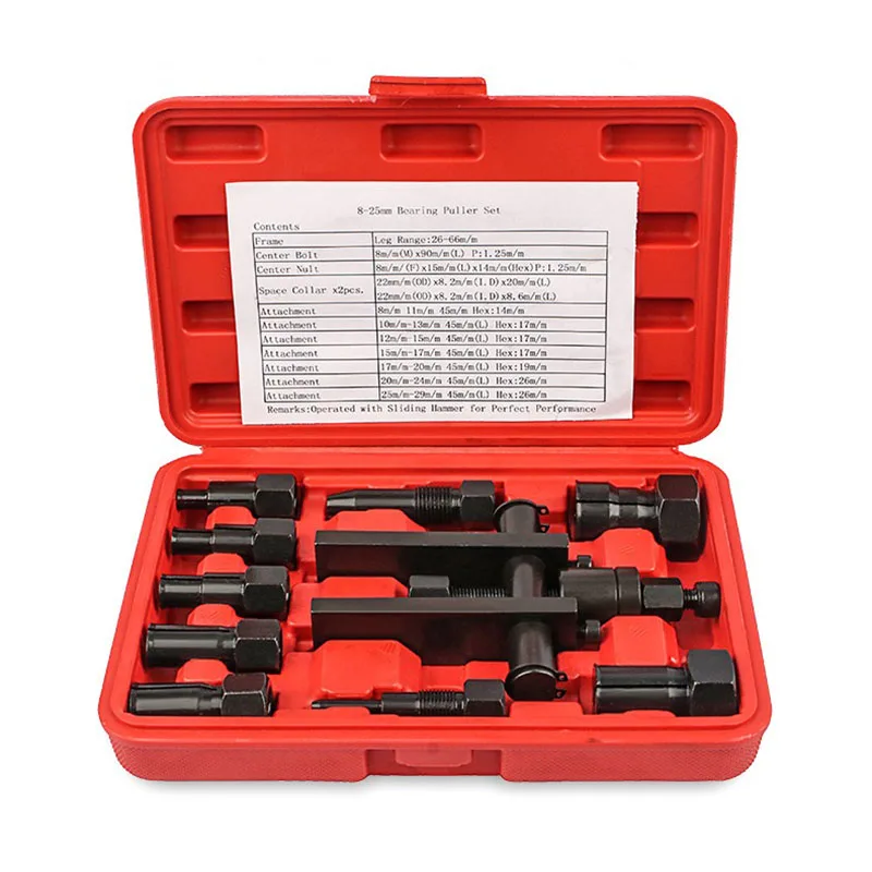 

Motorcycle Internal Bearing Puller Kits Hand Tool Set Inner Bearing Puller Motorbikes Repair Remover Tool N