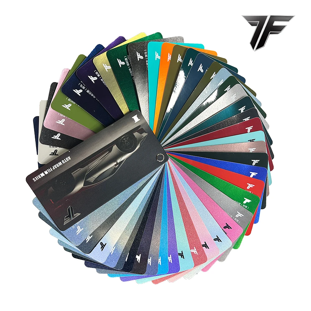 تسليم سريع 7F فيلم عالي اللمعان تغيير لون الفينيل PET الأرجواني رمادي أزرق يلتف السيارة الملونة