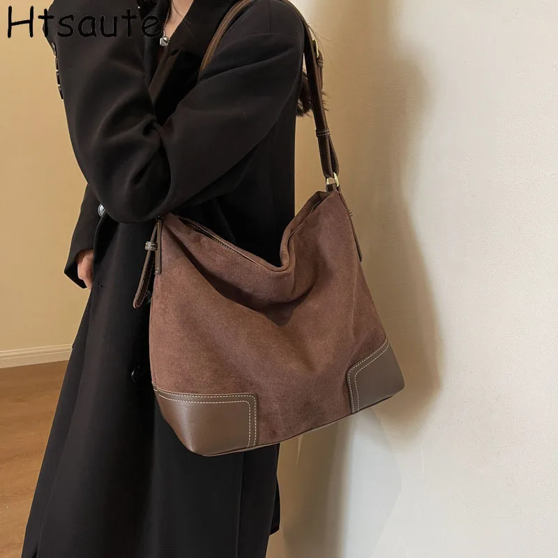 

Trendy Women's Soft PU Shoulder Bags Solid Color Ladies Spring Y2k Handbag Casual Style Big Handbags Crossbody Bags Tote