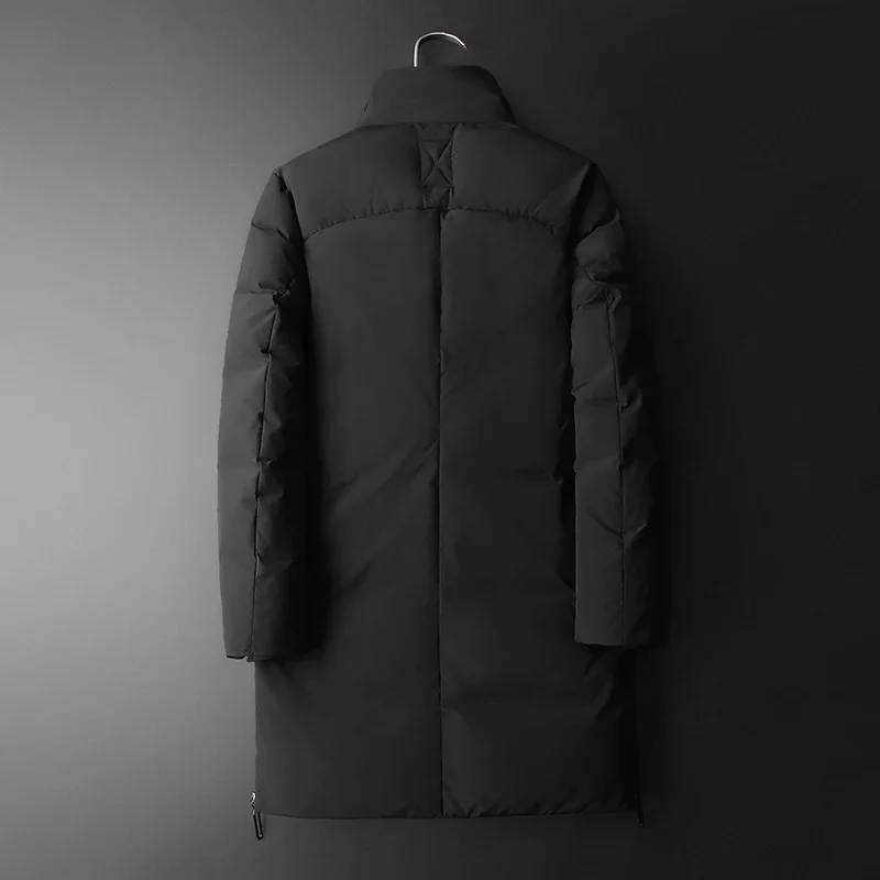 2025 nova chegada jaqueta de inverno 90% pato branco para baixo jaquetas homens, moda masculina casual engrossar quente parkas casaco masculino