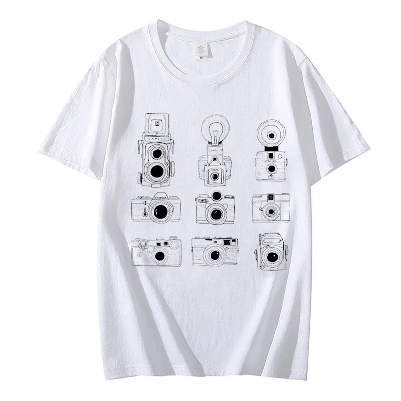 Camera Lover Shirt for Men Photography Print T-shirt Women Men Tshirt Photography Lover Shirt Funny Camera T Shirt Men Clothing