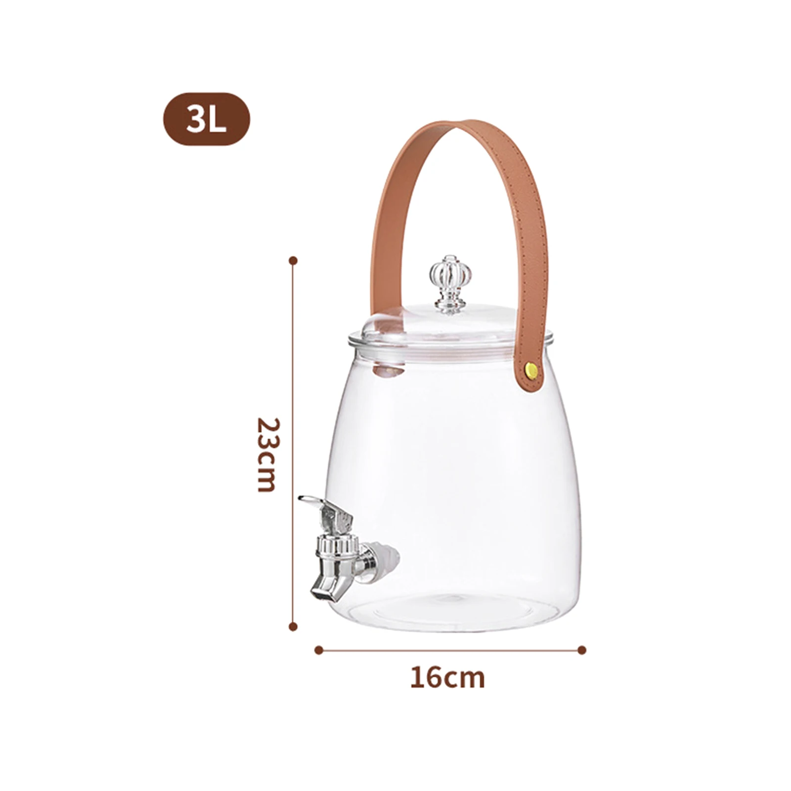 Large Capacity Refrigerator Beverage Dispenser with Spout Portable Cold Kettle Drink Dispenser Water Jug for Outdoor Camping