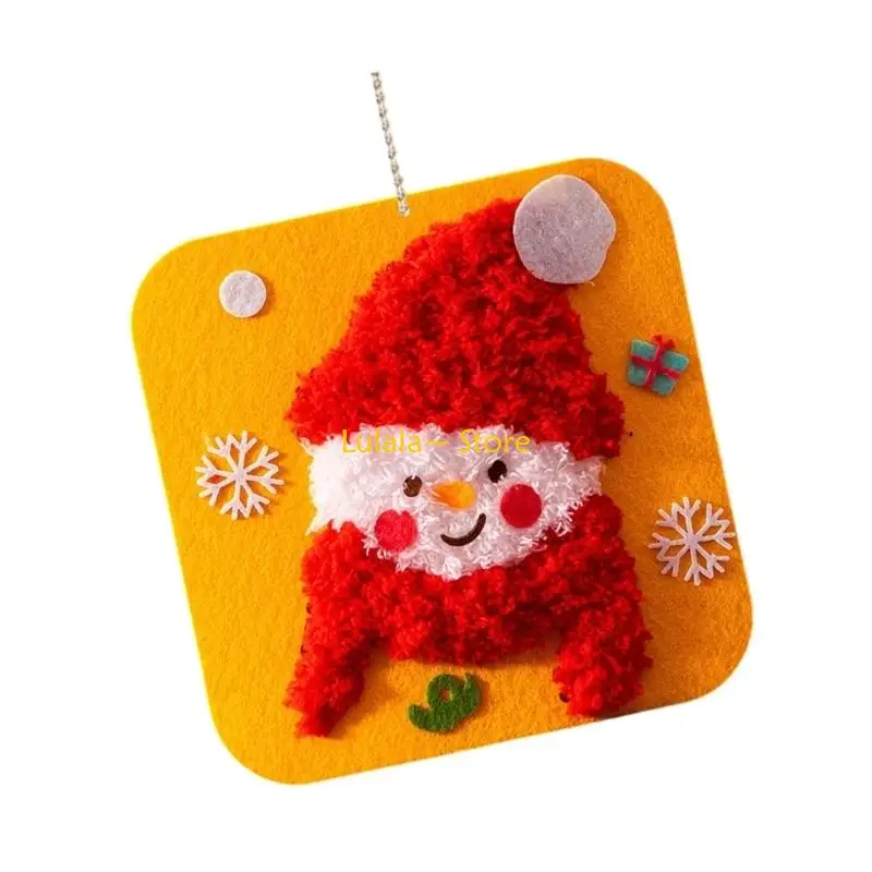 Y4QA Holiday Ornament Sewing Craft Activity Set For Children Christmas Tree Decors