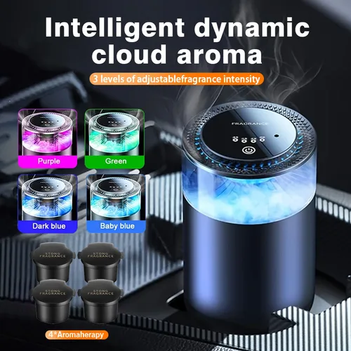Haishan Cloud-aromaterapia inteligente para coche, perfume para coche, decoración interior, fragancia, ambientador recargable