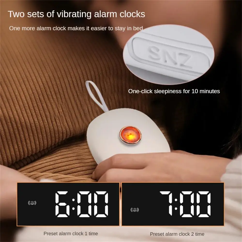 Led Digital Clock Innovative Design Durable Personalized Gift Vibrating Dual Alarm Clock For Serious Sleepers Vibration Function