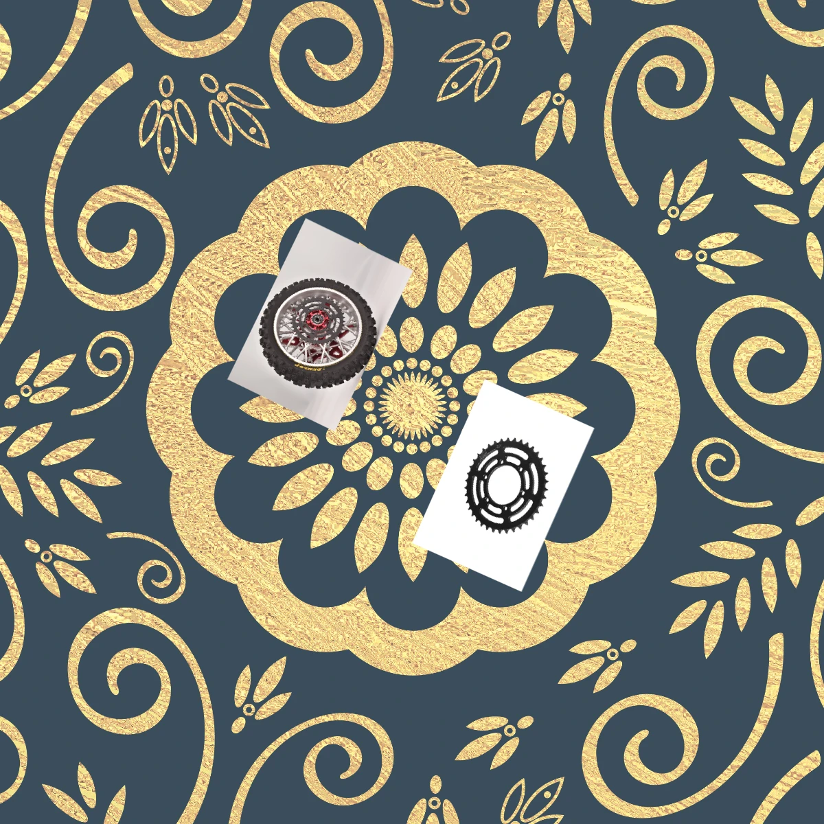 GPM Carbon Steel Hub Chain Sprocket For LOSI 1/4 Promoto MX SM Motorcycle LOS-2272.LOS-2310