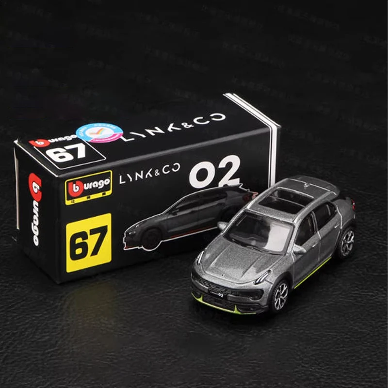 

1:64 Scale LYNK&CO 02HB 02 Simulation Alloy Car Model Static Display Collectible Toy Gift Souvenir Decoration