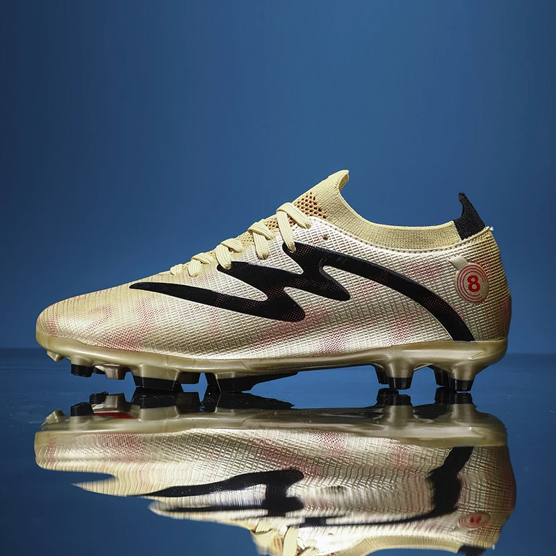 Professional Soccer Shoes Men Lightweight Comfortable Long Spikes Football Boots Outdoor Anti-slip Wear-resistant Sports Shoes
