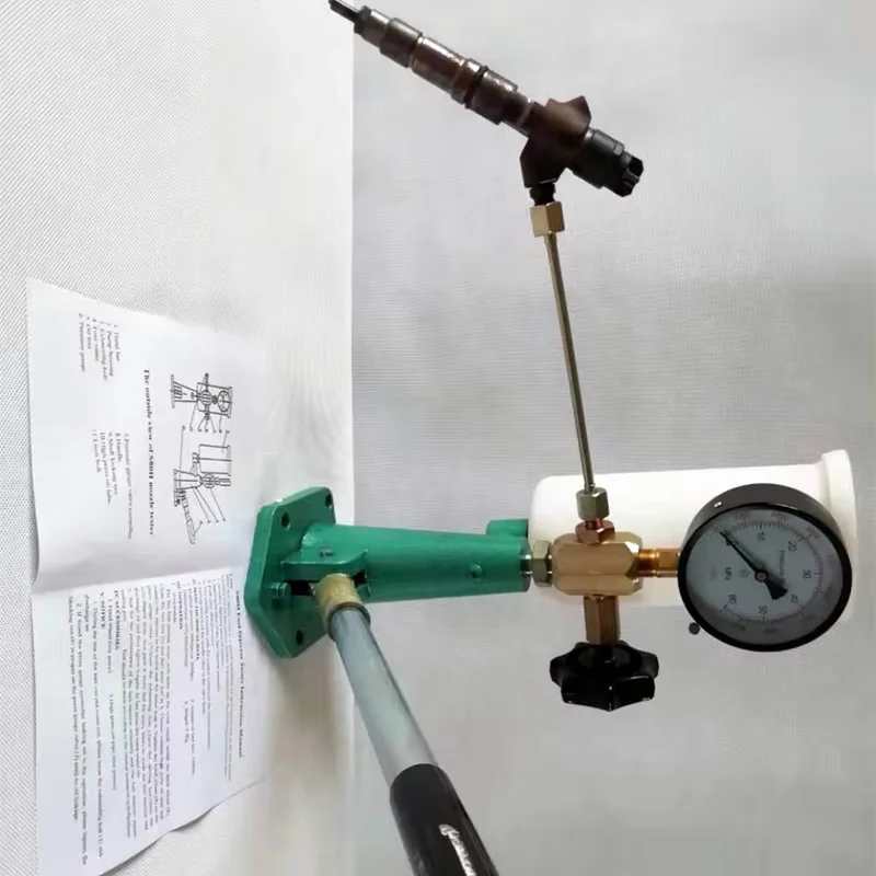Kalibrator dyszy wtryskiwacza oleju napędowego S80h Tester dyszy paliwowej, ręczna pompa wspomagania oleju napędowego współpracująca z testerem Common Rail Duży zbiornik oleju — zdjęcie 6