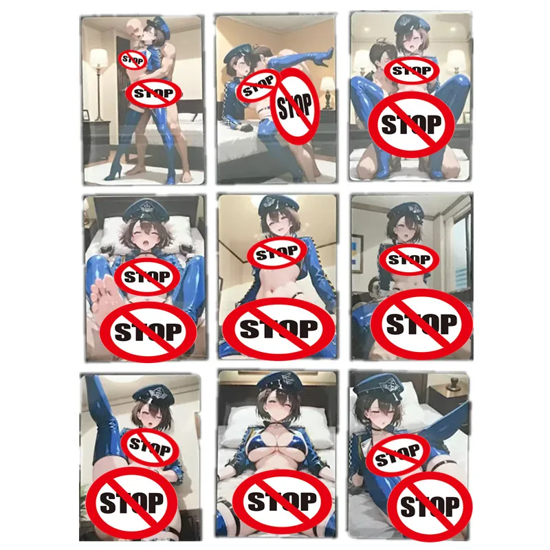 

9 шт./компл., самодельная аниме-карта Azur Blue Line — стринги Baltimore, униформа телесного цвета, игрушки и подарки, коллекционная карта игр ACG