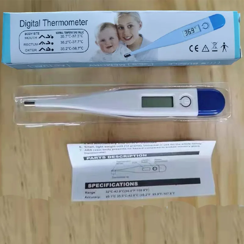 Electronic Digital Thermometer for Home Adult Children Underarm Oral Body Head Thermometer Fever First Aid Kit Supplies Tool