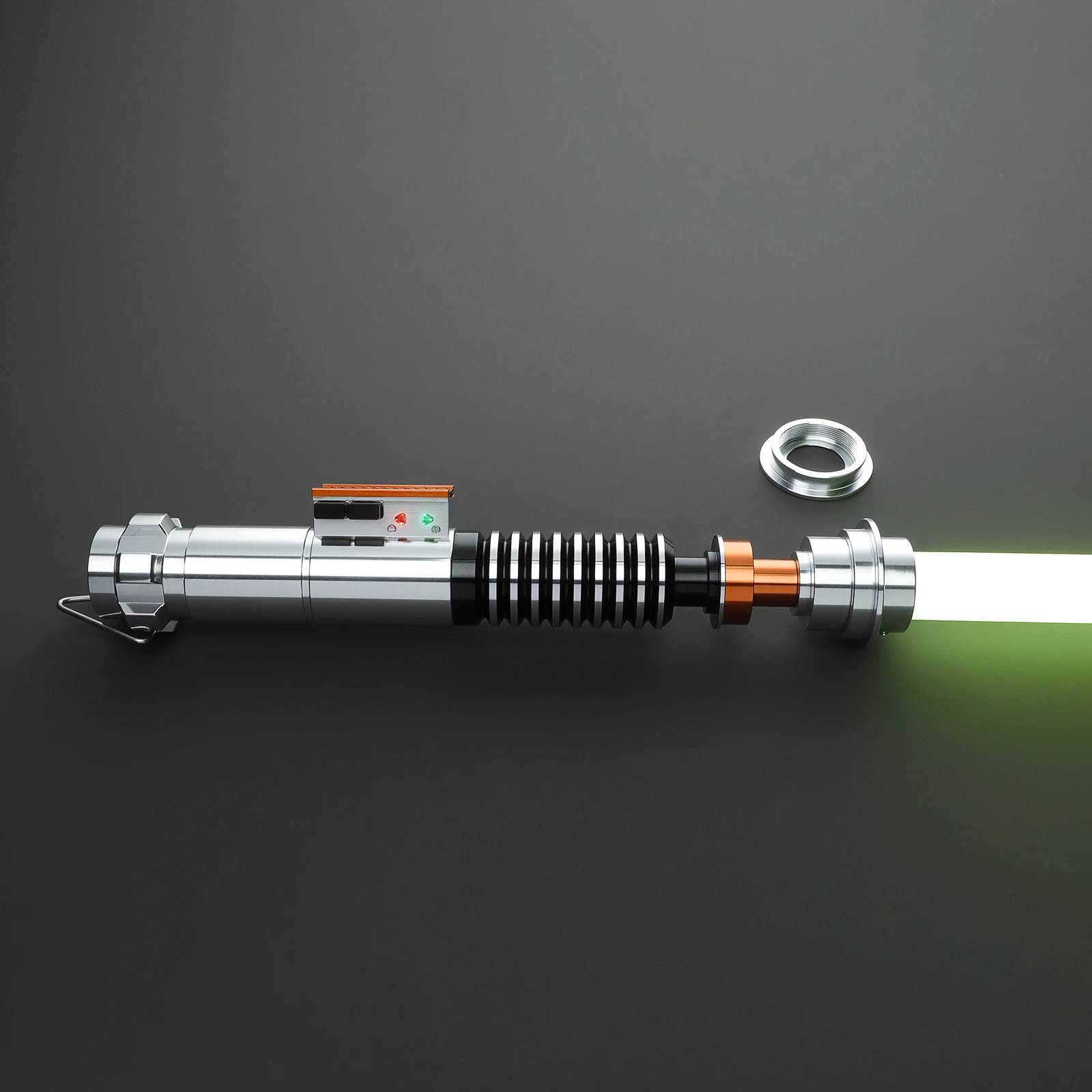 DamienSaber Luke Lightsaber Heavy Dueling Light Saber Sensitive Smooth Swing Metal Handle Laser Sword Bluetooth with 34 Fonts