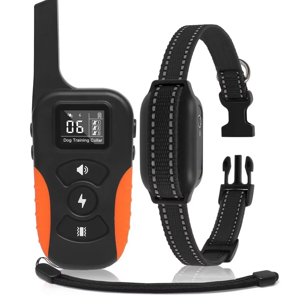 No Shock Remote Dog Training Collar Vibrating Dog Collar Beep Vibrate Electric Shock IPX7 Waterproof Rechargeable Bark Stop view 3