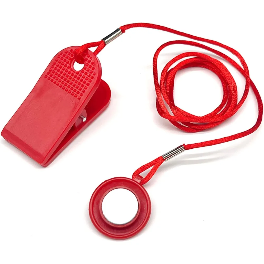 Treadmill Safety Key Magnetic Safety Switch Emergency Stop Clip Universal Replacement Accessory for Fitness Gym Exercise Machine