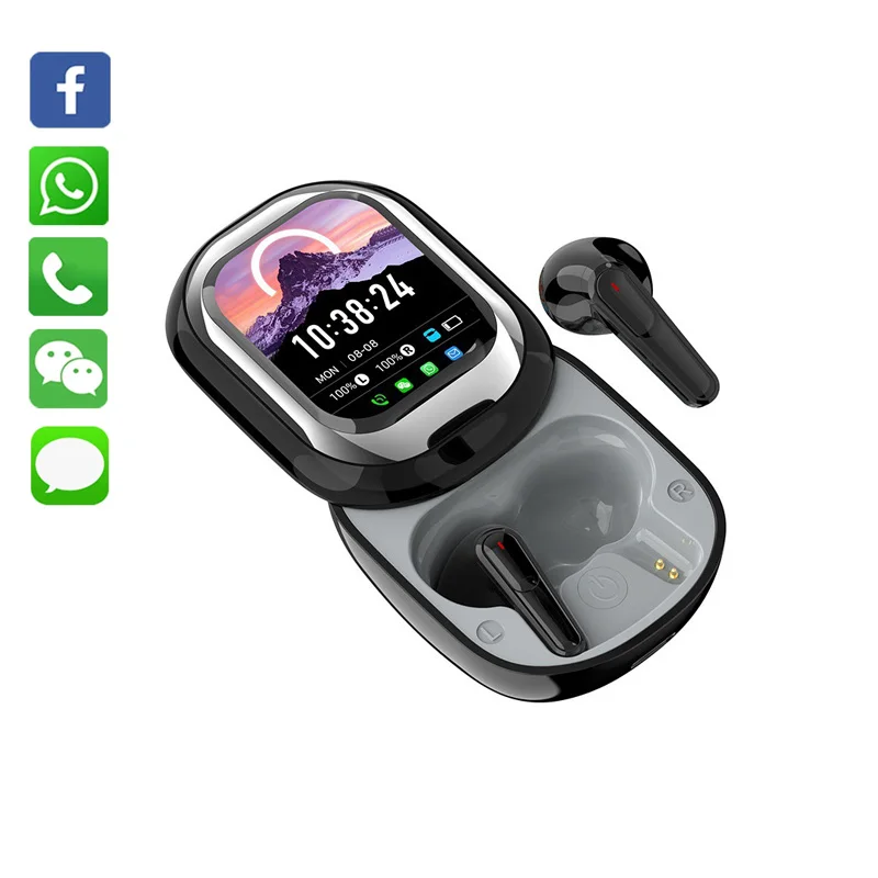 2025 Новая беспроводная Bluetooth-гарнитура с переводами Ai, умная гарнитура с сенсорным экраном и шумоподавлением, индивидуальные наушники с длительным режимом ожидания