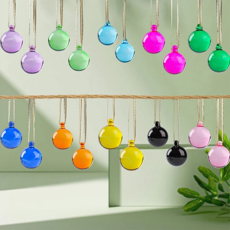 20mm-50mm Mixedcolor Crystal Glass Smooth Hanging Ball Chandelier Prism Pendant for Wedding Hotel Home Door Lighting Parts Decor
